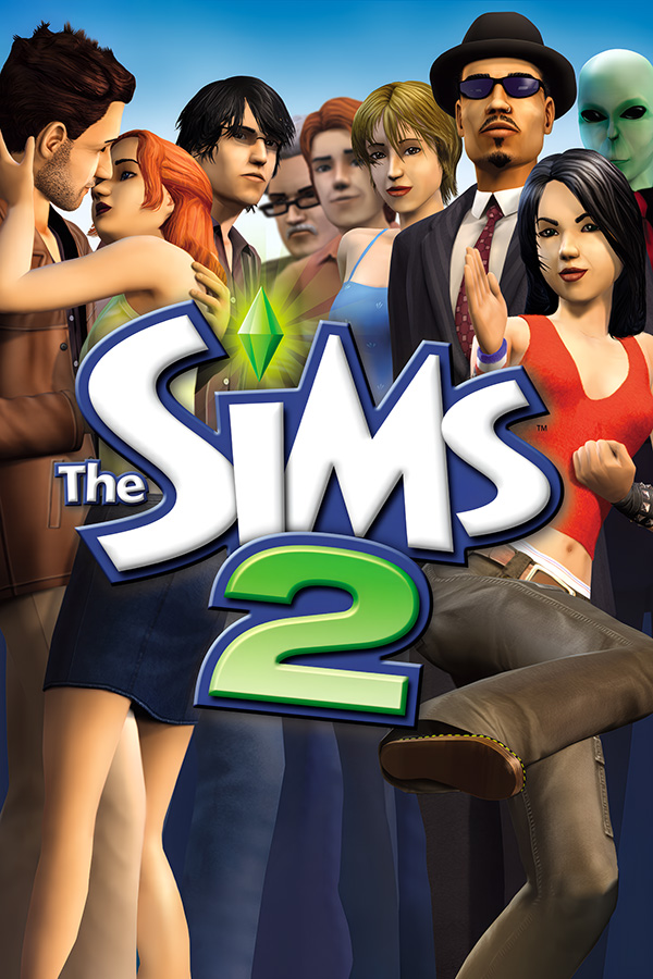 The cover art for The Sims 2.