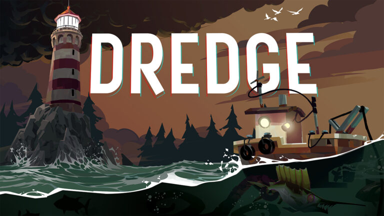 The official artwork for Dredge on macOS and Android and iOS devices.