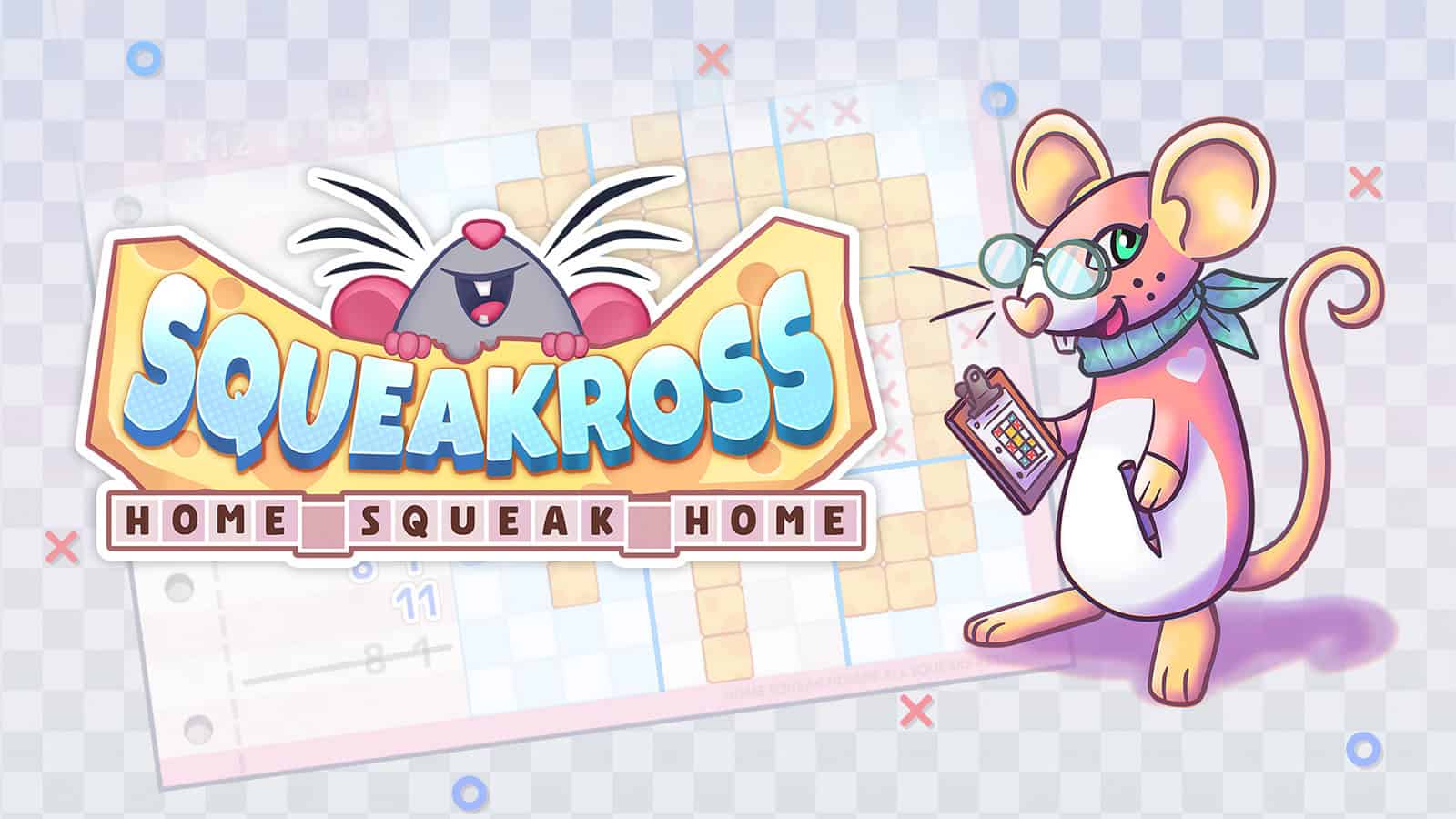 The official artwork for Squeakross: Home Sweet Home.