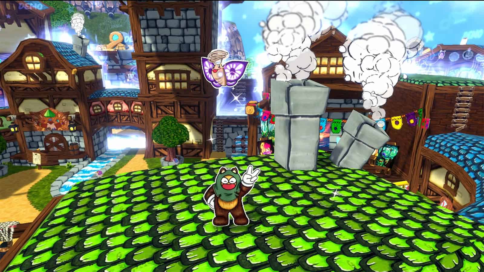 A screenshot of Ruffy and the Riverside showing the different butterflies you can collect.