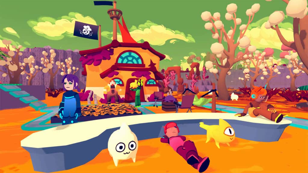 A screenshot of Time to Morp, showing the game's cosy aesthetic. 